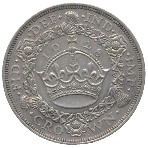 586A - 1928 crown very fine. (See photo) (Y)