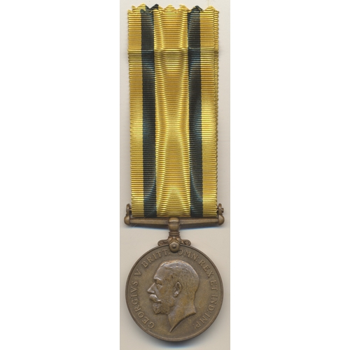 102 - WW1 Territorial Force War Medal to Lt J.M. Moar nearly extremely fine. James Magnus Moar was commiss... 