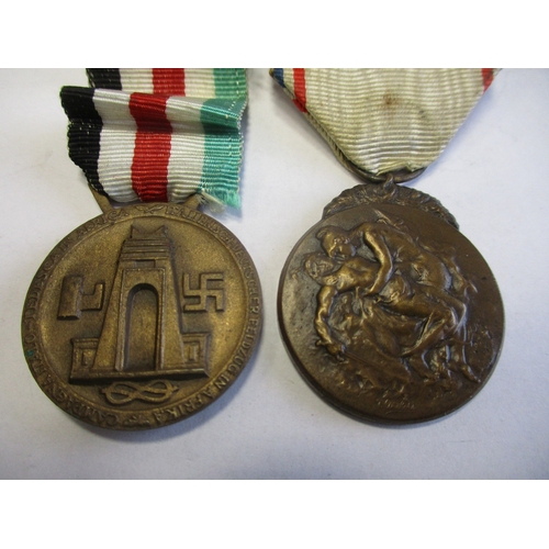 119 - Range with:
1. France. Medal of Gratitude, 1st design by Deslois.
2. Germany. 1914 Iron Cross 2nd Cl... 