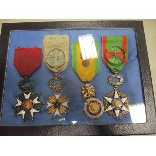 129 - France. Medal range with Croix de Guerres 1914-15, 1914-16, 1914-17, 1914-18 (with 9 stars and 5 pal... 