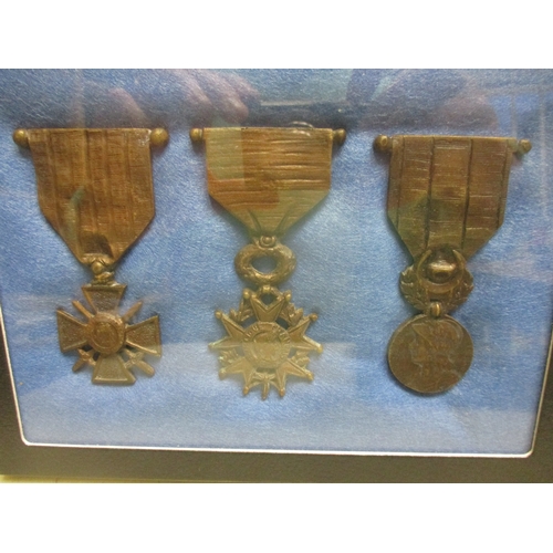 129 - France. Medal range with Croix de Guerres 1914-15, 1914-16, 1914-17, 1914-18 (with 9 stars and 5 pal... 