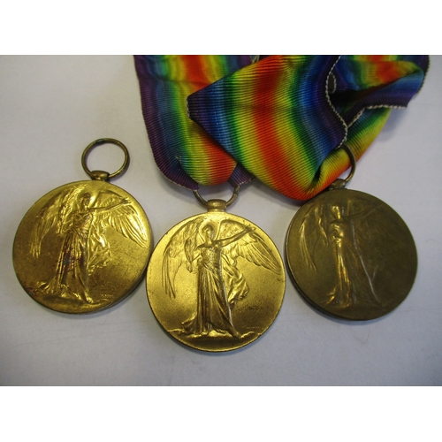 15 - WW1 Medal range with Victory Medals to 25243 Cpl A. Griffiths R.A.M.C., 204280 Cpl R. Critchley S. L... 