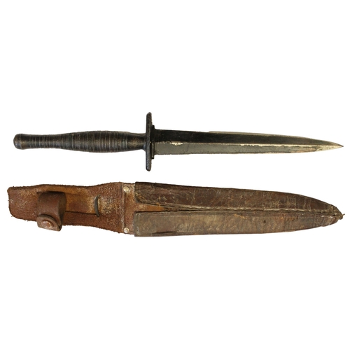 168 - Fairbairn-Sykes Fighting Knife miscellaneous type, the hilt and crossguard are cast on to the tang, ... 