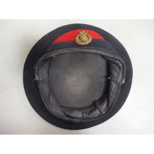 222 - Scarce pre-WW1 Royal Marine Light Infantry Broderick Cap, sides slightly crushed, some wear to insid... 