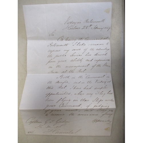 261 - 1. 1864 Admiralty Commission warrant to Thomas Sparke Thompson appointing him Rear Admiral in Her Ma... 