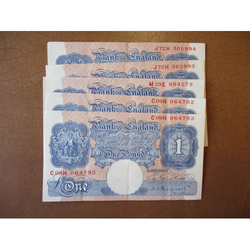 289 - Range generally very fine/ extremely fine with £1 Catterns U16, X06, Peppiatt 73D (two consecutive),... 