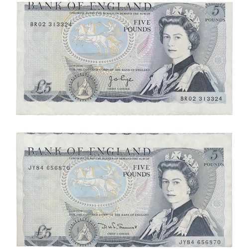 294 - Range of error notes with £10 Kentfield DD04 off centre vertically and horizontally extremely fine, ... 