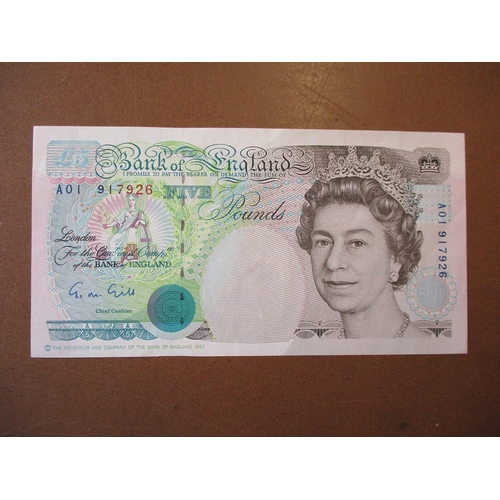 300 - Range on leaves with Somerset £1 DT42 uncirculated (3 consecutive) one with double thickness paper a... 