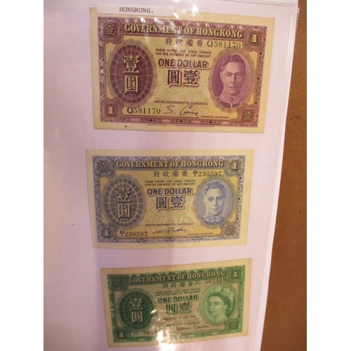 459 - World collection in 5 albums with Scotland Union Bank of Scotland 1949 £5 fair, Tonga 1966 £5 extrem... 