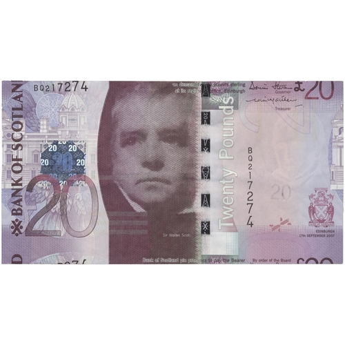 487 - Scotland. Range of errors with Royal Bank of Scotland £20 2012 C/40 missing portrait etc extremely f... 