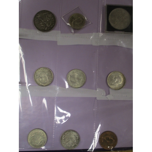 494 - 20th century collection including shillings, sixpences, threepences with very fine and better half c... 