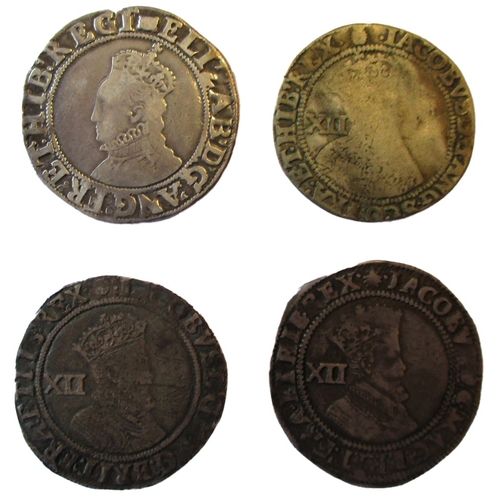 504 - Hammered shillings range generally fair/ fine with Elizabeth I second issue mintmark martlet, sixth ... 