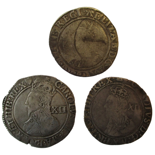 504 - Hammered shillings range generally fair/ fine with Elizabeth I second issue mintmark martlet, sixth ... 