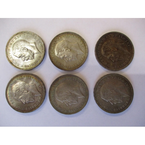 520 - Milled ranges with crowns George III poor (2), 1927 fair, 1935 uncirculated (6), USA etc plus range ... 