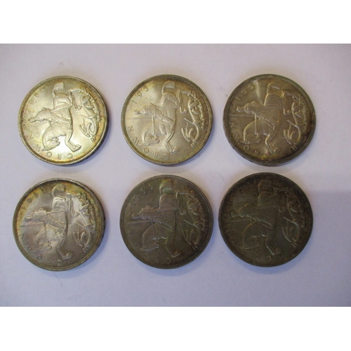 520 - Milled ranges with crowns George III poor (2), 1927 fair, 1935 uncirculated (6), USA etc plus range ... 