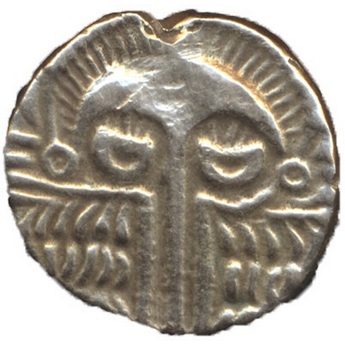 546 - Celtic. Early uninscribed gold stater very fine, type D, 'Cheriton', large crescent face, reverse pe... 