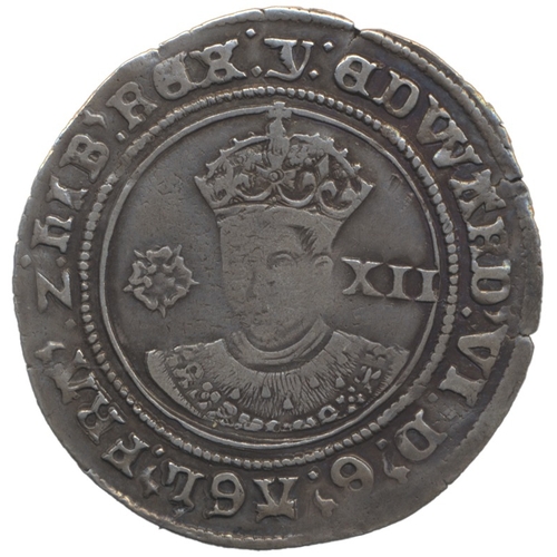 554 - Edward VI. 1551-53 shilling mintmark y fine. (S.2482) (See photo) (Y)