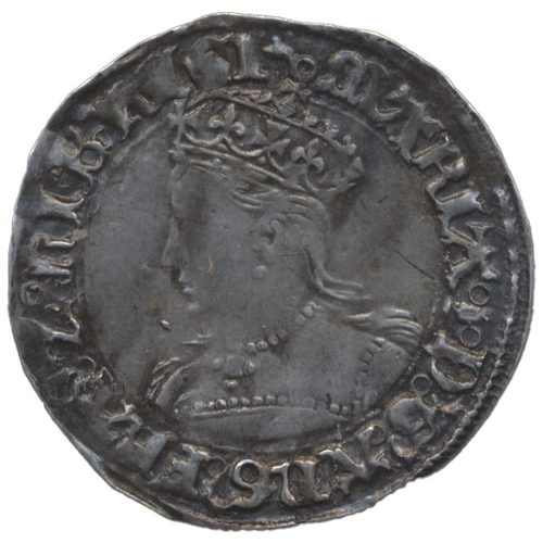 555 - Mary. 1553-4 groat, crowned bust, mintmark pomegranate, near very fine. (S.2492) (See photo) (Y)