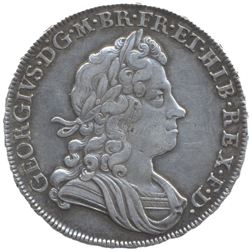 572 - George I. 1717 half crown TIRTIO, very fine. (See photo) (Y)