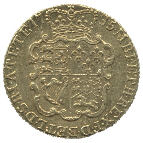 574 - 1785 guinea good very fine in Westminster box with certificate. (See photo) (Y)