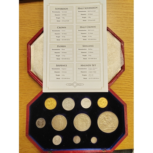 652 - Investment Gold Lot – documents required. 1902 specimen set in original case with Westminster certif... 