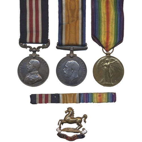 70 - WW1 Military Medal, BWM and Victory Medal to 267687 Dmr J.C. Webster 2/7 L'Pool R. (6083 Pte J.C. We... 