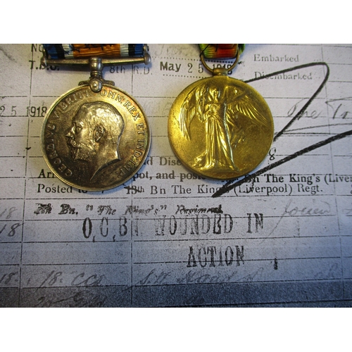 8 - WW1 range with:
1. 1914-15 Star trio to M2-120128 Pte G.F. Smith A.S.C.
2. BWM and Victory Medal to ... 