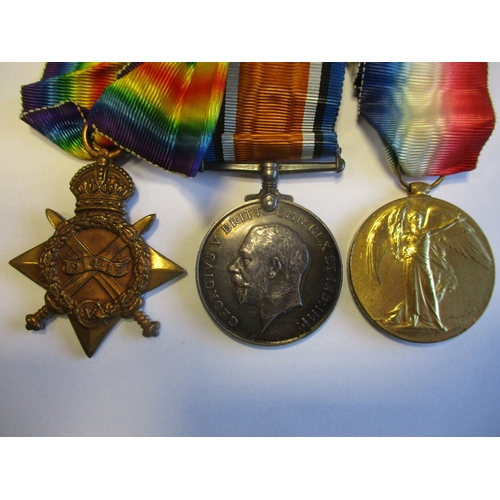 8 - WW1 range with:
1. 1914-15 Star trio to M2-120128 Pte G.F. Smith A.S.C.
2. BWM and Victory Medal to ... 