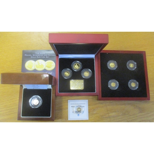 814 - Investment Gold lot - documents required. World boxed range, with proof FDC China 20 yuan 2009, Cook... 