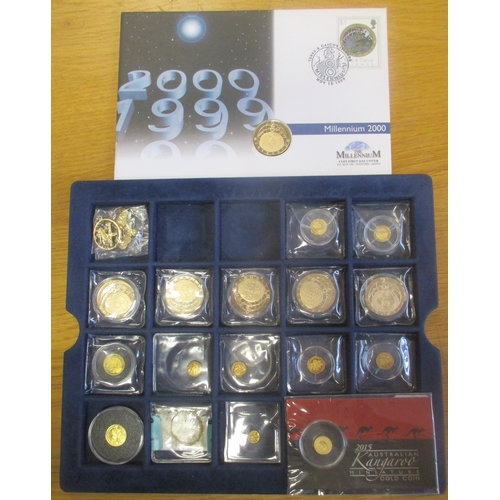 815 - Investment Gold Lot – documents required. Gold miniature range, mixture of uncirculated and proof FD... 