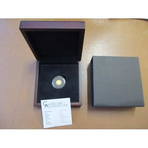 817 - Investment Gold Lot – documents required. World gold range with Isle of Man 2018 1/64 Angel boxed pr... 