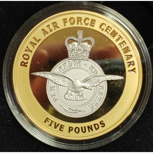 836 - Investment Gold Lot – documents required. Guernsey. 2018 Celebrating 100 Years of The Royal Air Forc... 