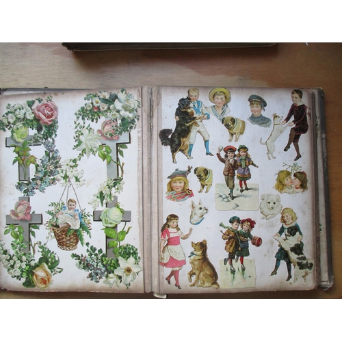 143 - Ephemera. Misc. coln. of Victorian scraps and early folded greetings cards , loose and in albums. Gr... 