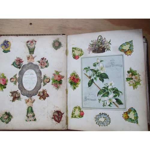 143 - Ephemera. Misc. coln. of Victorian scraps and early folded greetings cards , loose and in albums. Gr... 