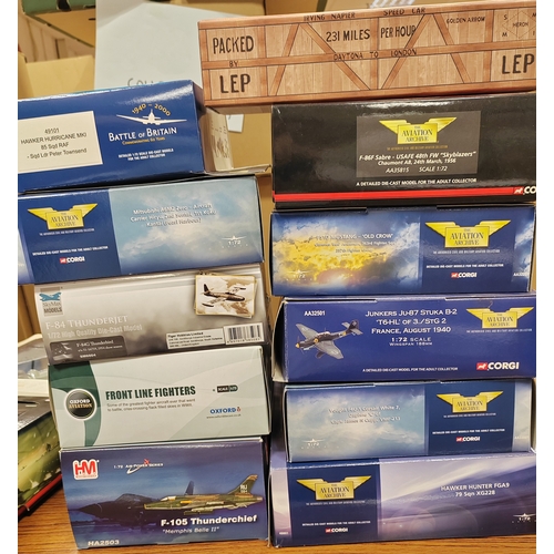 188A - Collection of model planes mostly 1:32, 1:48, 1:72 generally good to good plus in good to excellent ... 