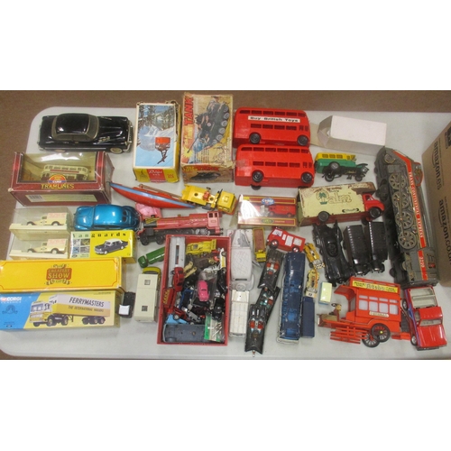 255 - Collection of various die cast vehicles, majority unboxed in mixed condition, includes Atlas, Corgi,... 