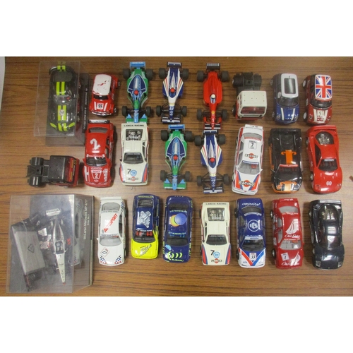 165 - Scalextric. Largely unboxed collection of vehicles, sets and track, generally very good to excellent... 