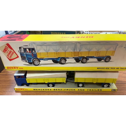 298 - Dinky. Collection including pullmore car transporter No 982, dumper truck No 962, Vega Major luxury ... 