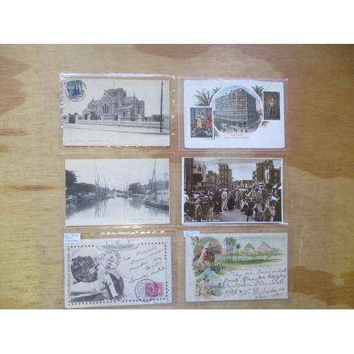 104 - Egypt. Misc. range incl. early cards, Alexandria, Cairo, Heliopolis, Suez, Port Said and pyramids ar... 