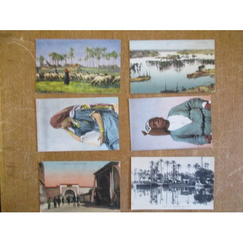 105 - Egypt. Misc. coln. of loose cards. Alexandria, Port Said, Cairo,  pyramids, ethnic type, general sce... 