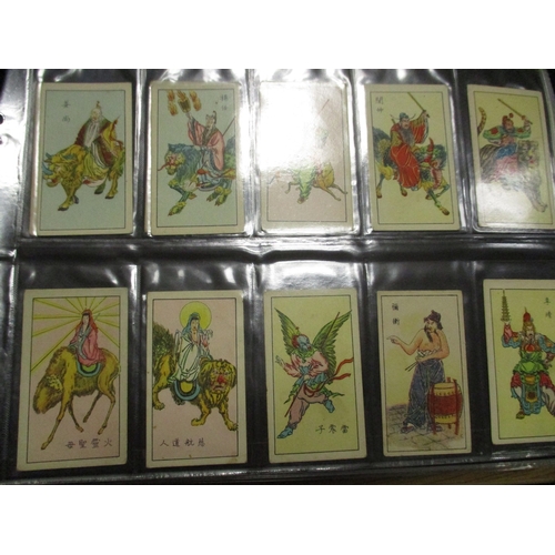 13 - Collection in 12 albums including ranges from BAT Pinheads Chinese trades series 3, 4 and 5, Kensita... 