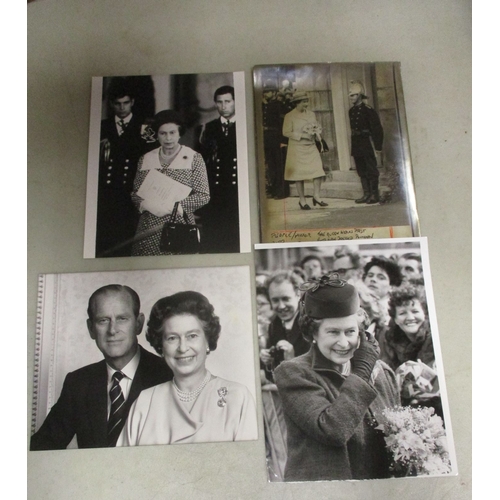 142 - Collection of 48 Queen Elizabeth II royal press photographs, mainly 1970s and 1980s, majority 25cm x... 