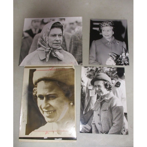 142 - Collection of 48 Queen Elizabeth II royal press photographs, mainly 1970s and 1980s, majority 25cm x... 