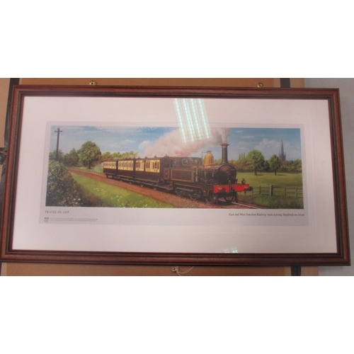 144A - Collection of railway related ephemera, with Moore's Monthly Magazine 1896 (1994 Reprint), The Locom... 