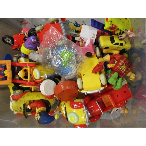 155 - Unboxed collection including Thomas and Friends, other trains and McDonald's toys generally good. Qt... 