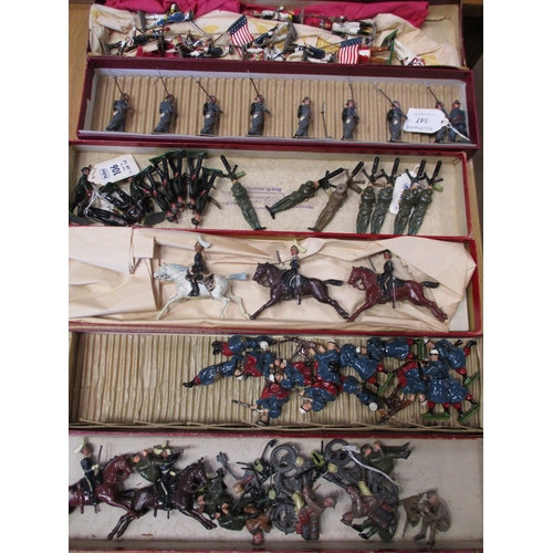 182 - Britains. Collection with boxes Armies of The World No 432, Gurkha Rifle No 147, Infanterie De Ligne... 