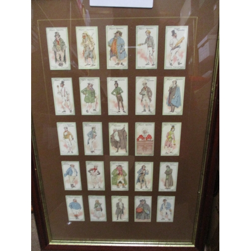 19 - Collection of complete sets in frames with Churchman Famous Golfers, Holed in One, Jovial Golfers, P... 