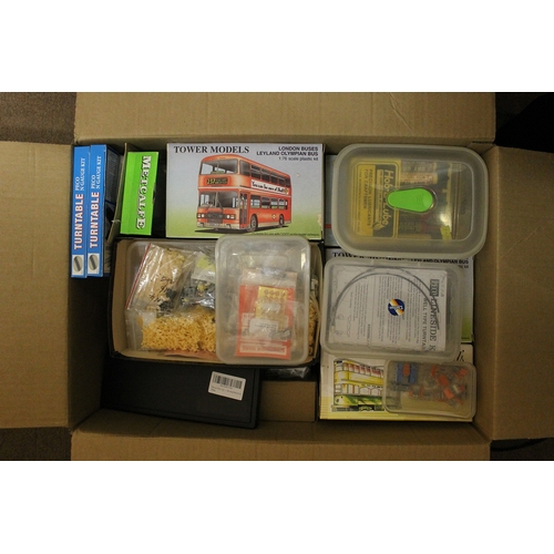 191 - Collection of diecast models (some boxed plus some loose with accompanying boxes), kits, N gauge tra... 