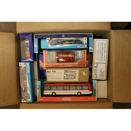 191 - Collection of diecast models (some boxed plus some loose with accompanying boxes), kits, N gauge tra... 