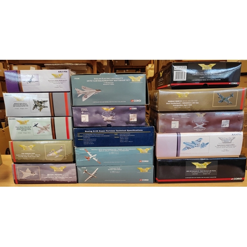 214 - Collection of military aircraft with scales of 1:144 and 1:72 mint in good to very good boxes with A... 